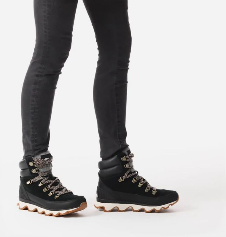 Womens Lace-Up Boots Black - Sorel Kinetic™ Conquest Low - 802-XPJIOF